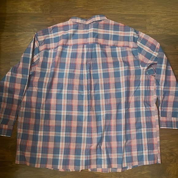 HB Men’s Plaid Button Up Shirt Size 3XL - Picture 3 of 5